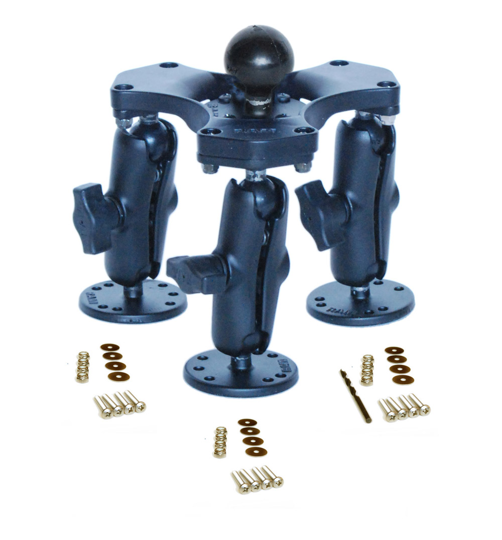 ClawsAll® Rugged and versatile tripod for boat, kayak, plane and automobile.