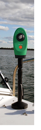 Kayapod Camera Mount with Brinno Garden Watch Cam on Boston Whaler