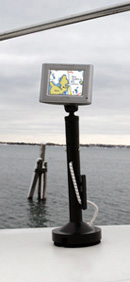 Kayalu Kayaball with a Garmin GPS on a Northwest Kayak