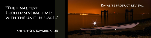 Solent Sea Kayaking Kayalite Product Review of Kayalu Kayalite kayak light