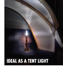 Kayalite as tent light