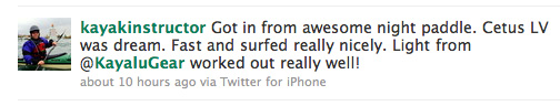 Kayak Instructor Kayalite testimonial