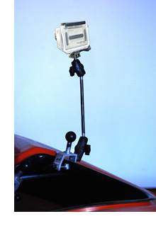 YakBastard kayak lip and boat / canoe gunnel GoPro Hero clamp.