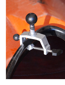 YakBastard RAM Mounts ball clamp for kayak and boat