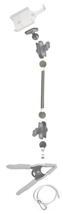 nclamp phone/mp3 mount specifications