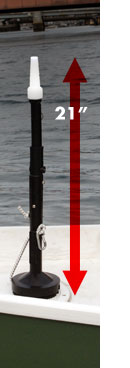 Kayalite XT 21-inch navigation light for USCG-defined vessels under oars