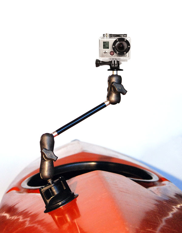 Kayalu accessorized powerlocking suction cup camera mounts, video