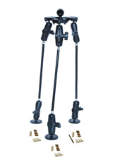 Claws-All&trade; Tripod with RAM Mounts "C" Ball and 3 Bolt-on Contour-adapting Bases