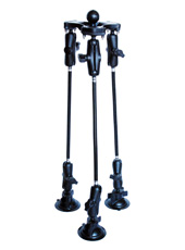 Claws-All&trade; Tripod with RAM Mounts "C" Ball and 3 Contour-adapting Power-Locking Suction Feet