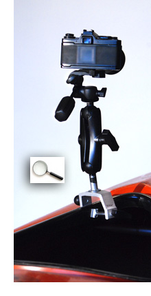 YakBastard camera clamp for kayak and boat